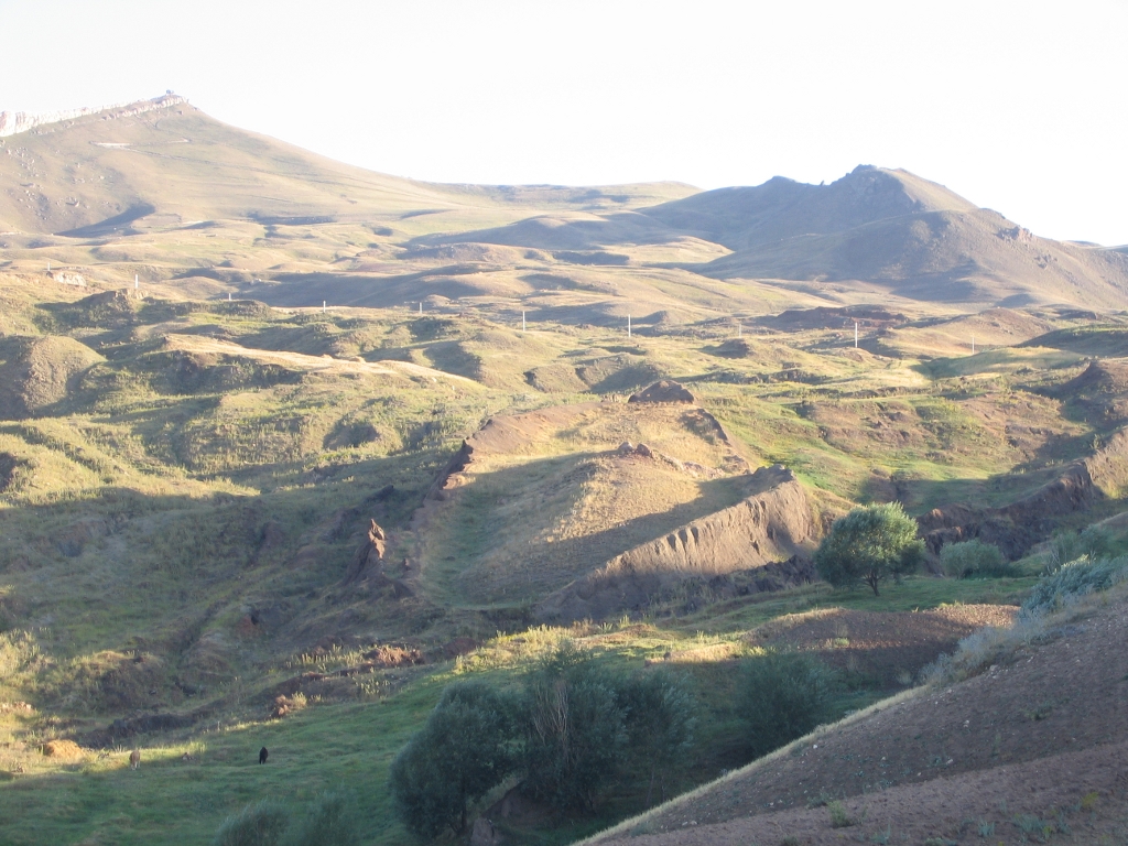 A picture of a site that is claimed to have the remains of Noah's ark