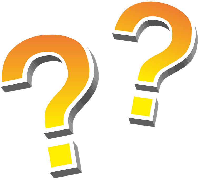 An Illustration of Two Question Marks